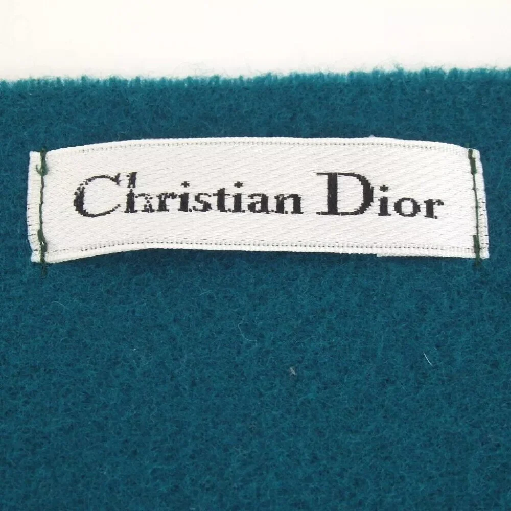Authentic Christian Dior blanket scarf wool [Used]